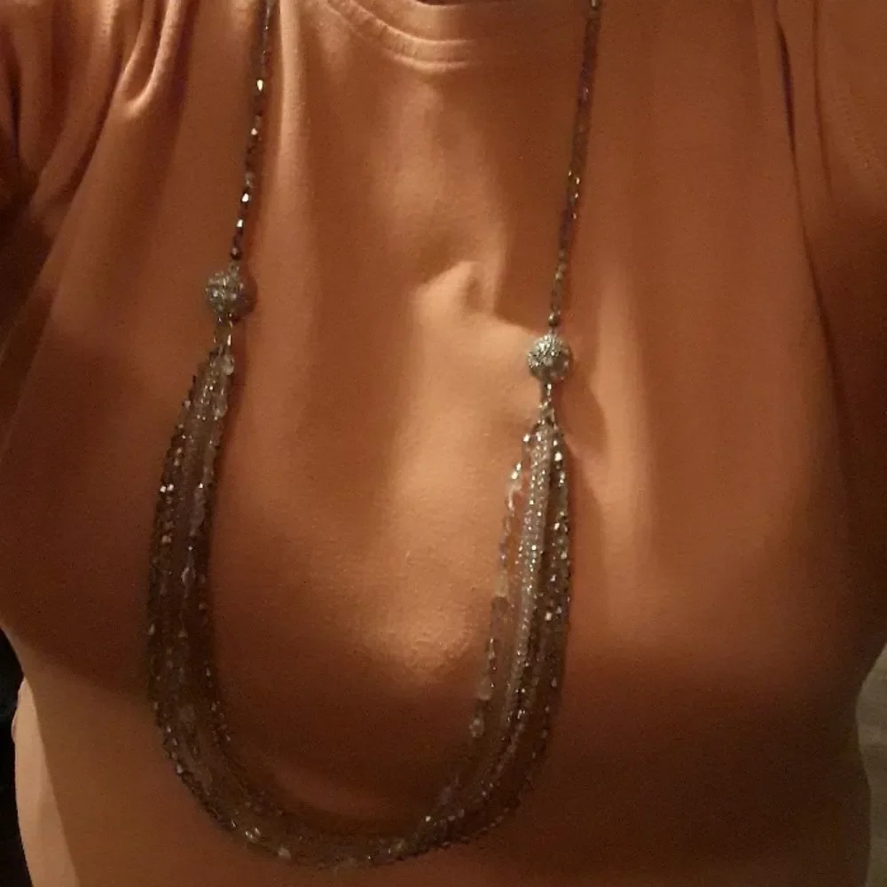 Long beaded necklace